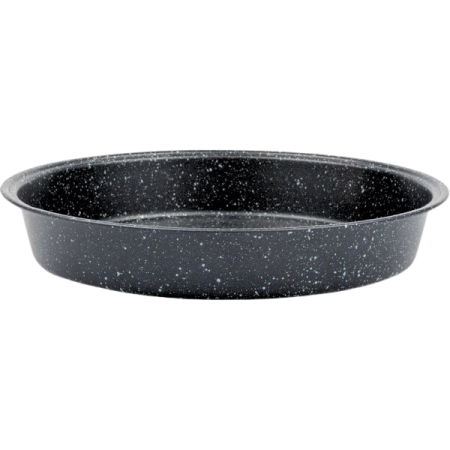 Кръгла емайлирана тава Ø32 см с мраморно покритие – модел 11243