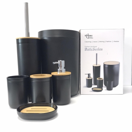 Комплект за баня с Бамбук 6 части - модел 11065