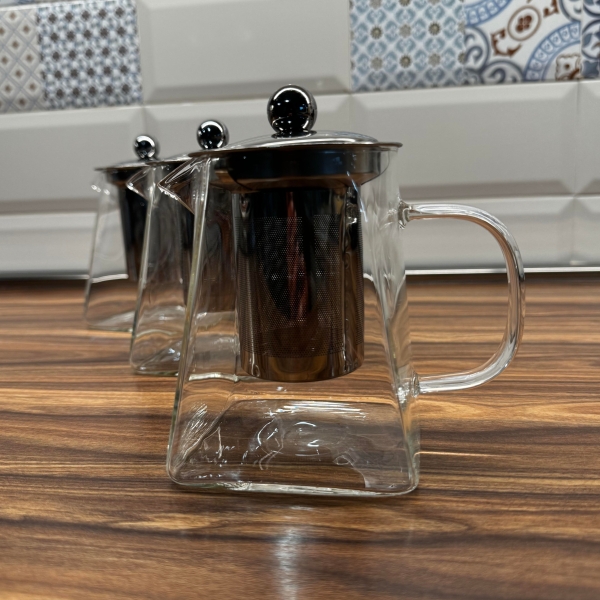 Кана за чай от боросиликатно стъкло 0.550л - модел 11154