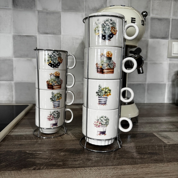 Комплект порцеланови чаши Natura - модел 10843