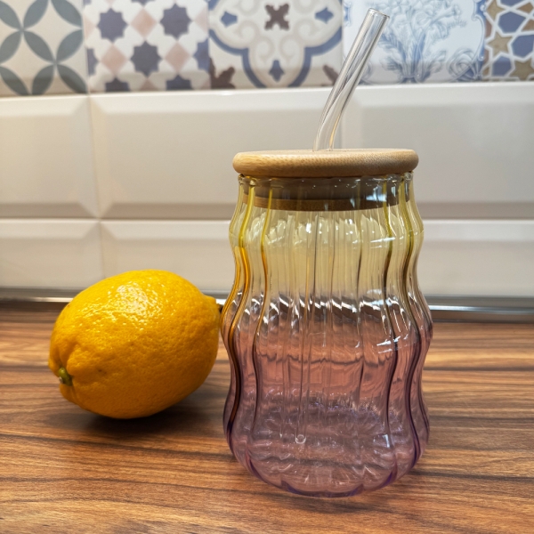 Буркан със сламка JUICE 0.500 л - модел 11075