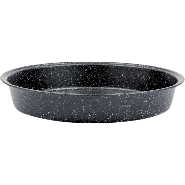 Кръгла емайлирана тава Ø32 см с мраморно покритие – модел 11243