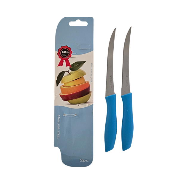 Комплект кухненски ножове 2 бр. цветни - модел 11246