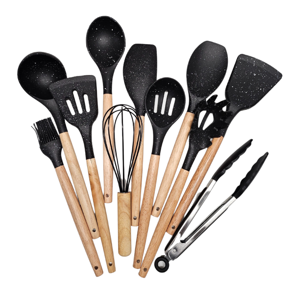 Комплект силиконови прибори Мрамор 12 части 10885