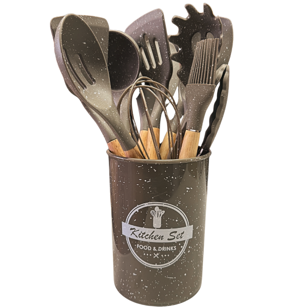 Комплект силиконови прибори Мрамор 12 части 10885