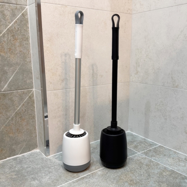 Тоалетна четка с поставка – силиконова глава - модел 11276