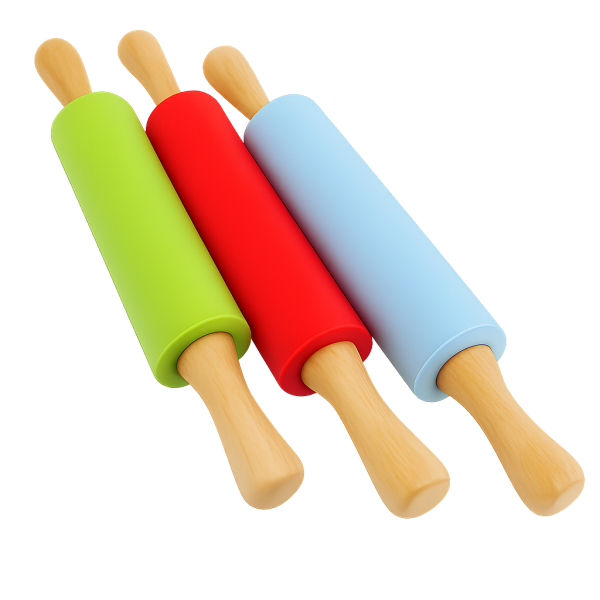 Силиконова точилка с дървени дръжки 38 см - модел 11285