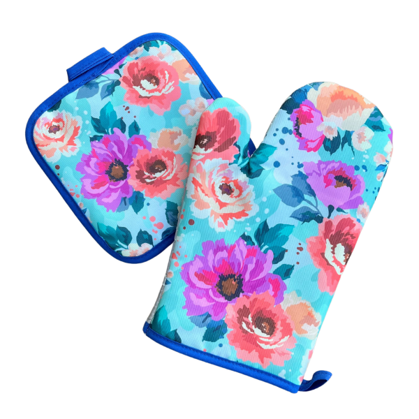 Комплект ръкавица с ръкохватка FLORAL 10857