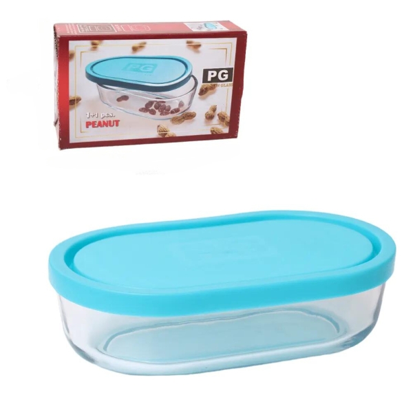 Стъклена купа с капак 0.480 л  - модел 11057