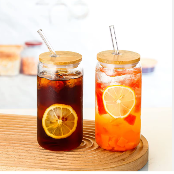 Буркан със сламка GOOD MORNING 0.350 л - модел 11076