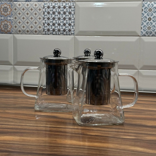 Кана за чай от боросиликатно стъкло 0.550л - модел 11154