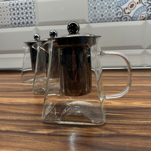 Кана за чай от боросиликатно стъкло 0.550л - модел 11154