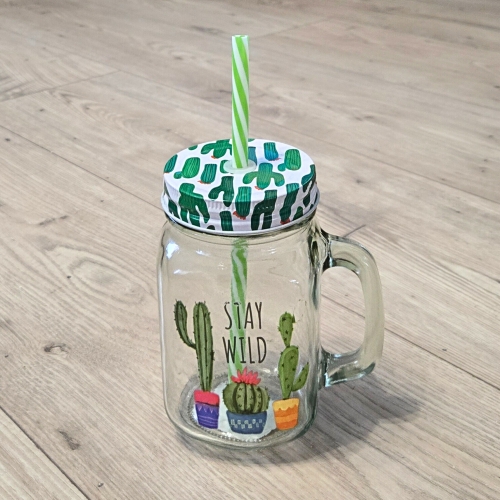 Буркан със сламка Cactus 0.500 л - модел 11227