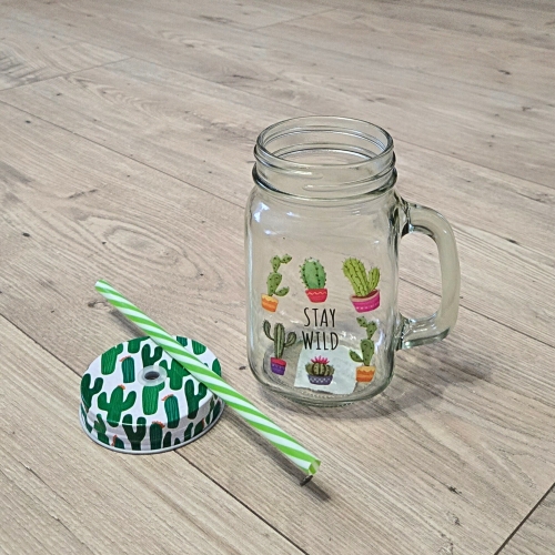 Буркан със сламка Cactus 0.500 л - модел 11227