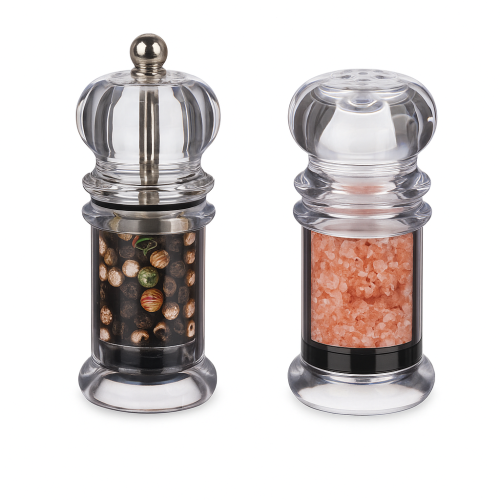 Комплект мелничка и солница акрил - прозрачен - модел 11252