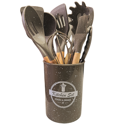 Комплект силиконови прибори Мрамор 12 части 10885