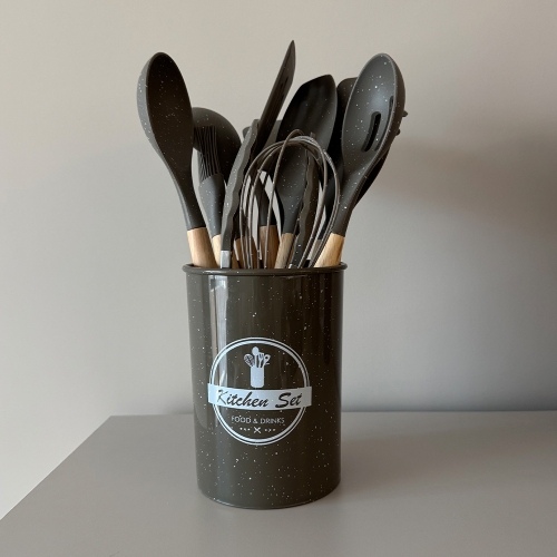 Комплект силиконови прибори Мрамор 12 части 10885