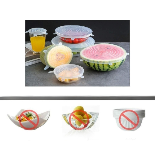 Комплект силиконови капаци 6 бр  10348