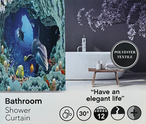 Завеси за баня 3D 10883