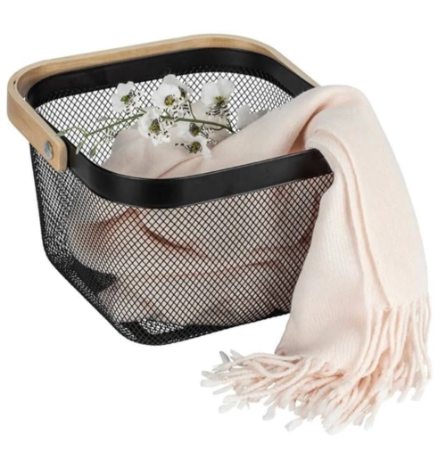 Кошница с бамбукова дръжка 10806