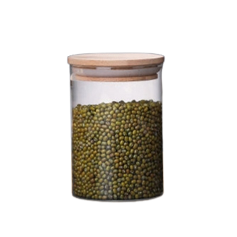 Буркан с бамбуков капак  0.560 мл 10896