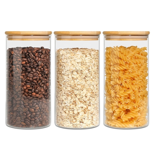 Буркан с бамбуков капак 0.950 мл 10865