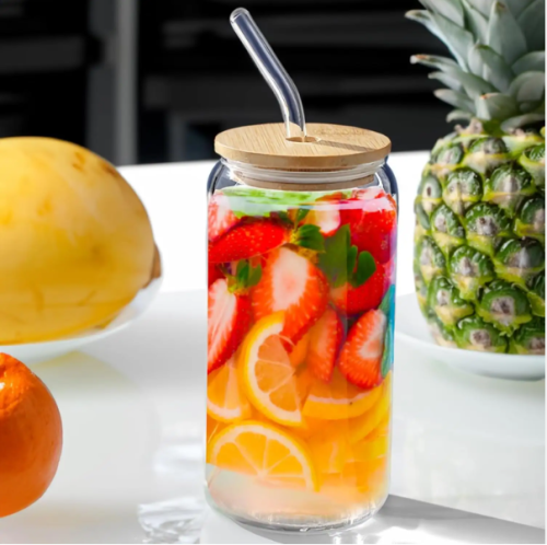 Буркан със сламка GOOD MORNING 0.350 л - модел 11076