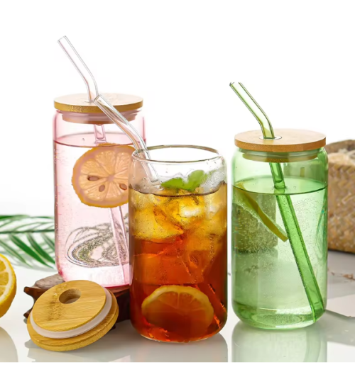 Буркан със сламка GOOD MORNING 0.350 л - модел 11076