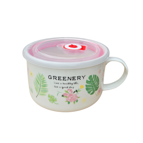 Керамична купичка с дръжка и капак - модел 11095